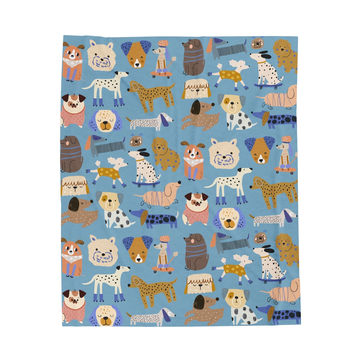 Puppy Parade Throw Blanket