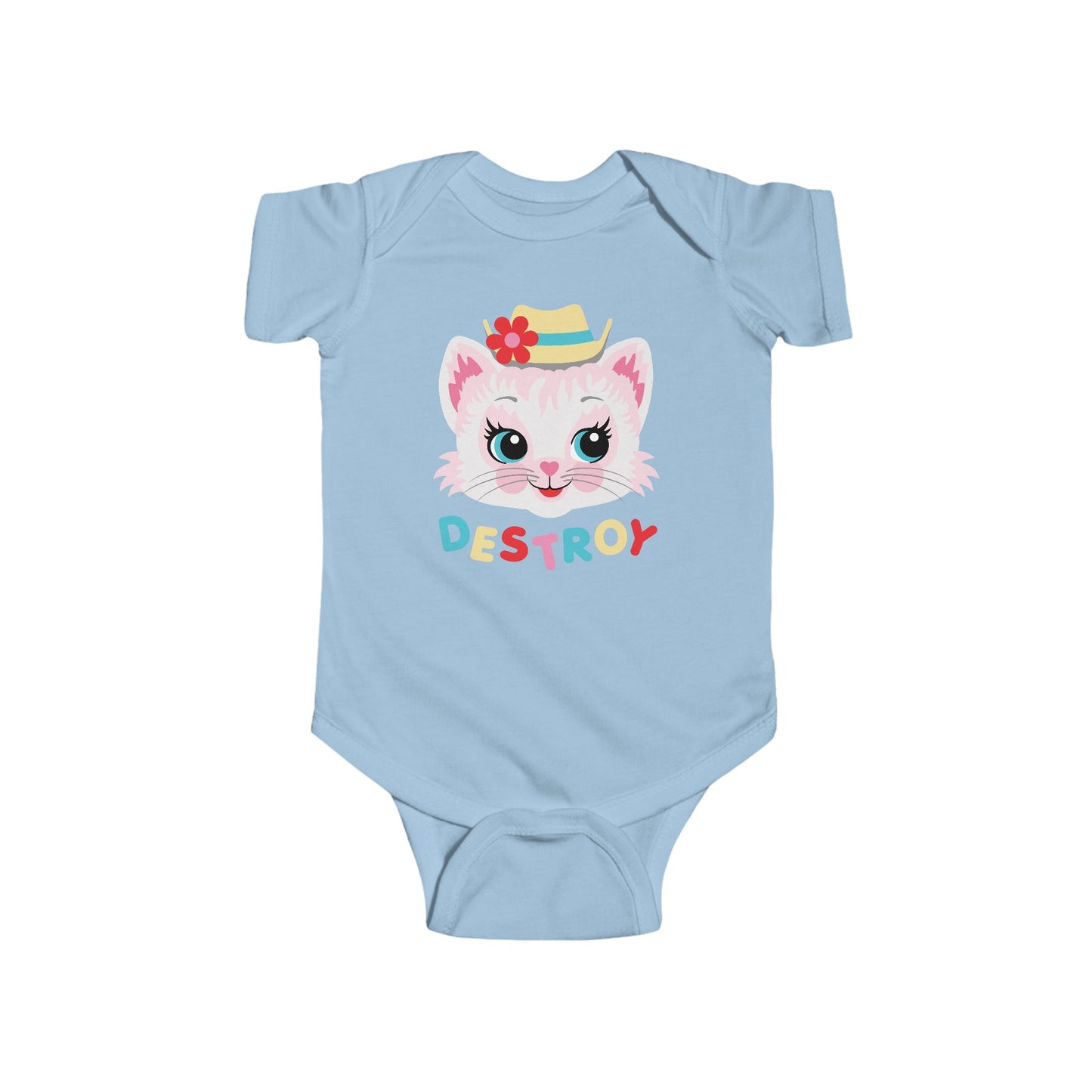 Cute Kitty Destroy Baby Bodysuit