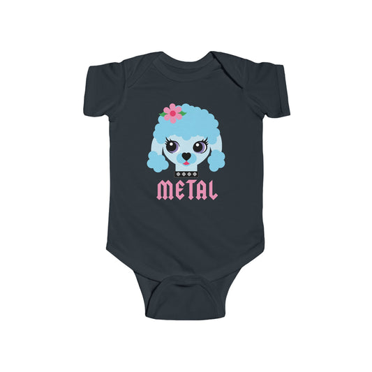 Heavy Metal Poodle Baby Bodysuit