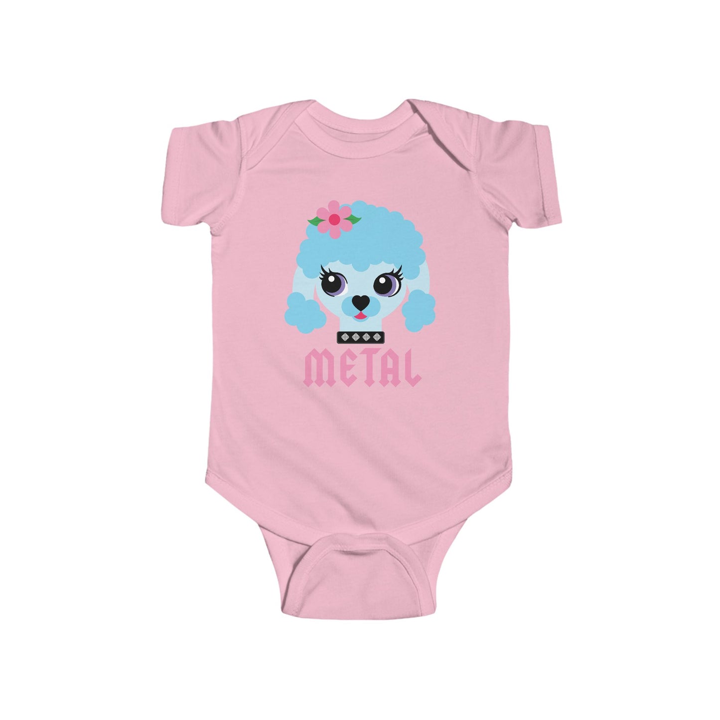 Heavy Metal Poodle Baby Bodysuit
