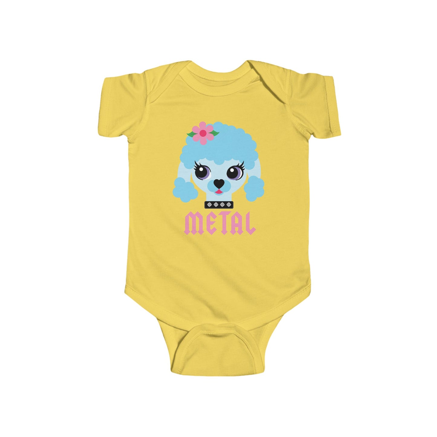 Heavy Metal Poodle Baby Bodysuit