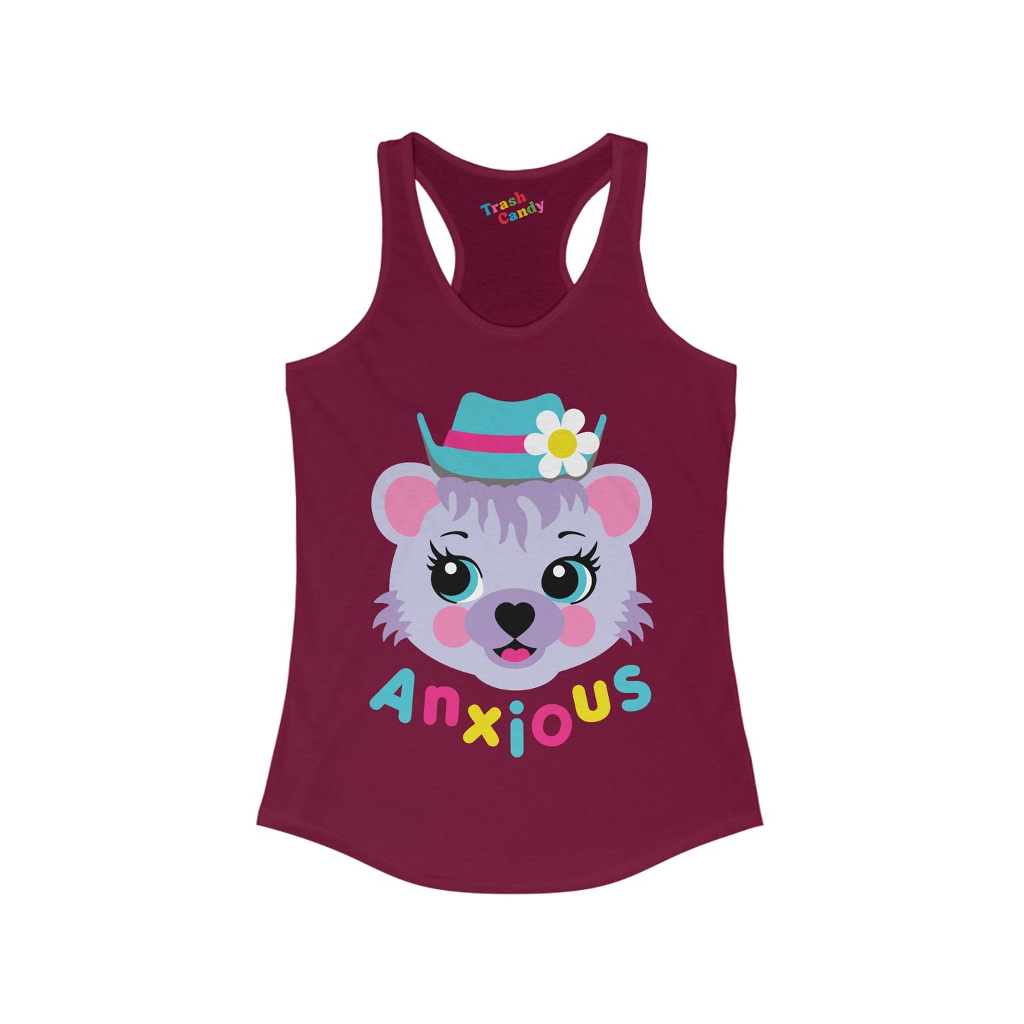 Anxious Bear Women's Racerback Tank