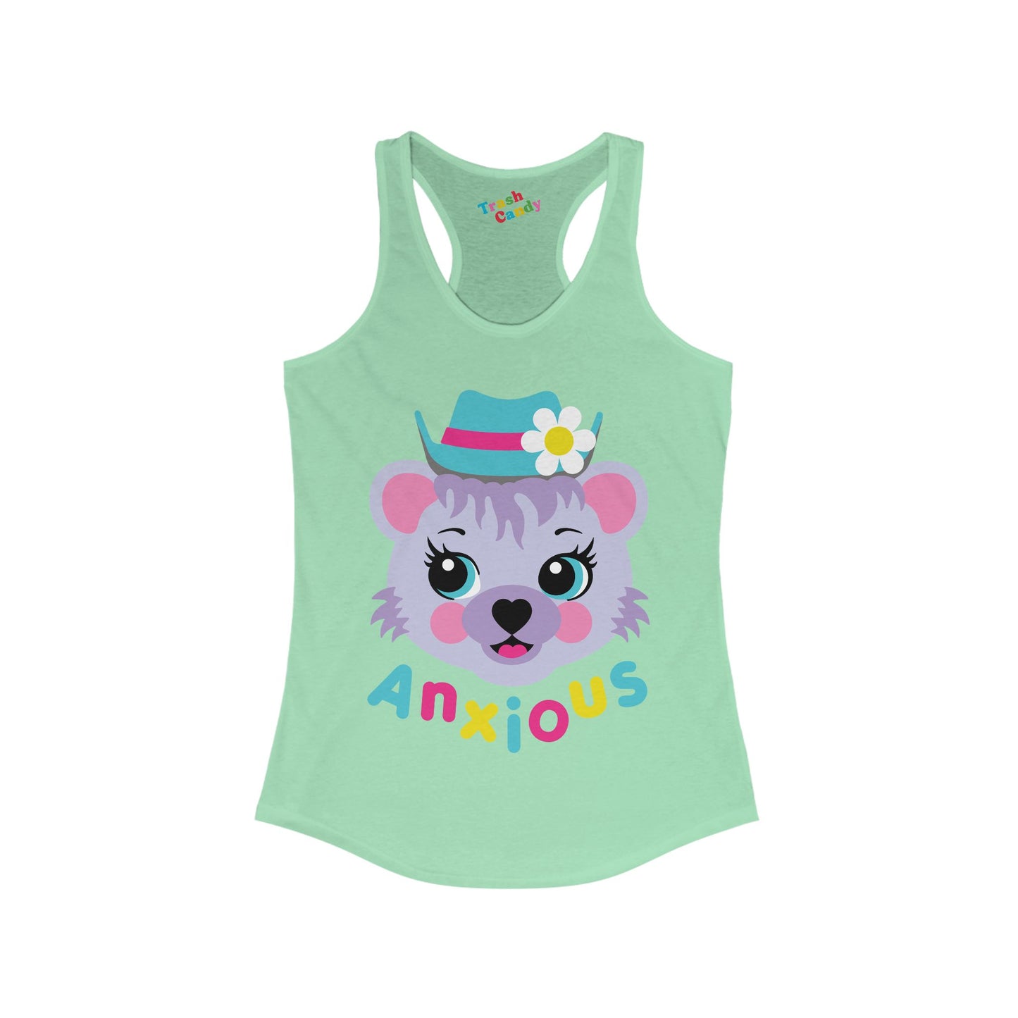 Anxious Bear Women's Racerback Tank