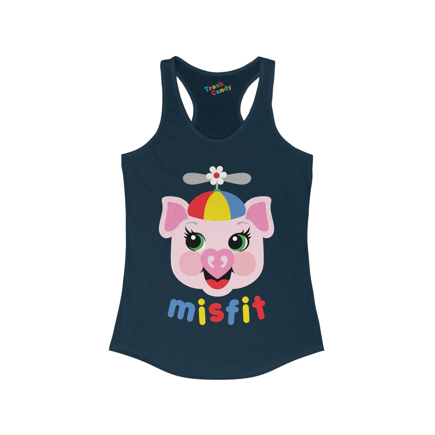 Misfit Piggy Women's Racerback Tank