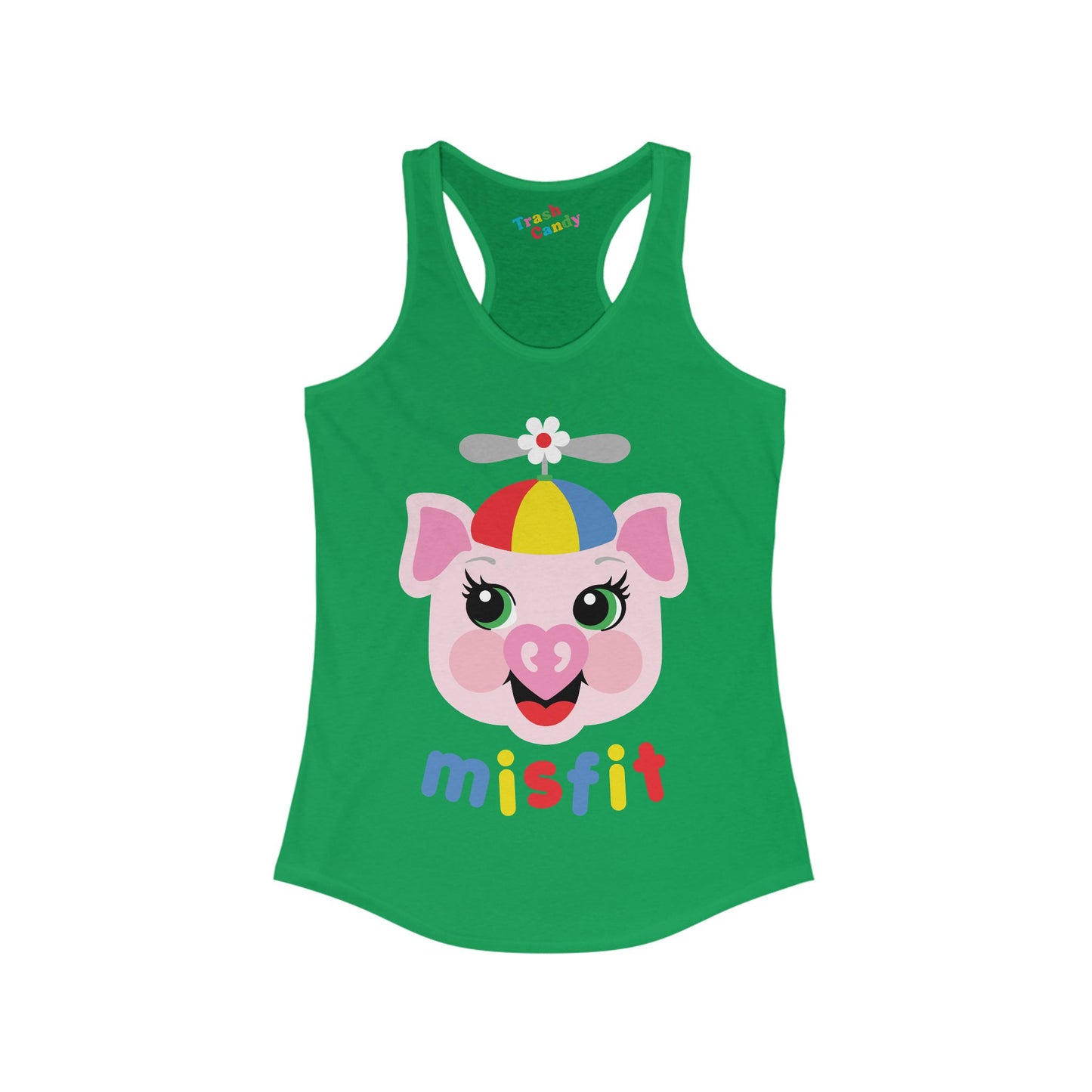 Misfit Piggy Women's Racerback Tank
