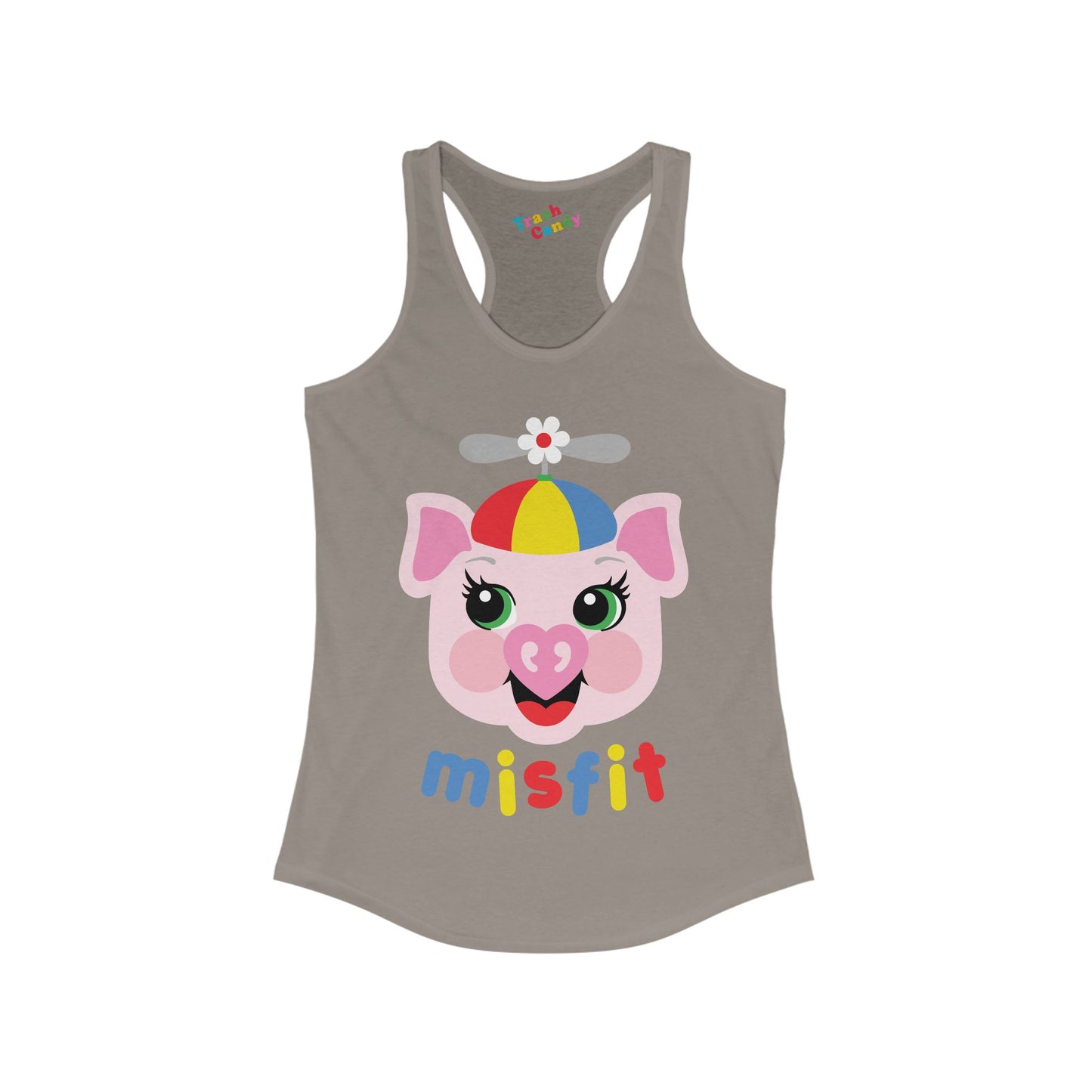 Misfit Piggy Women's Racerback Tank