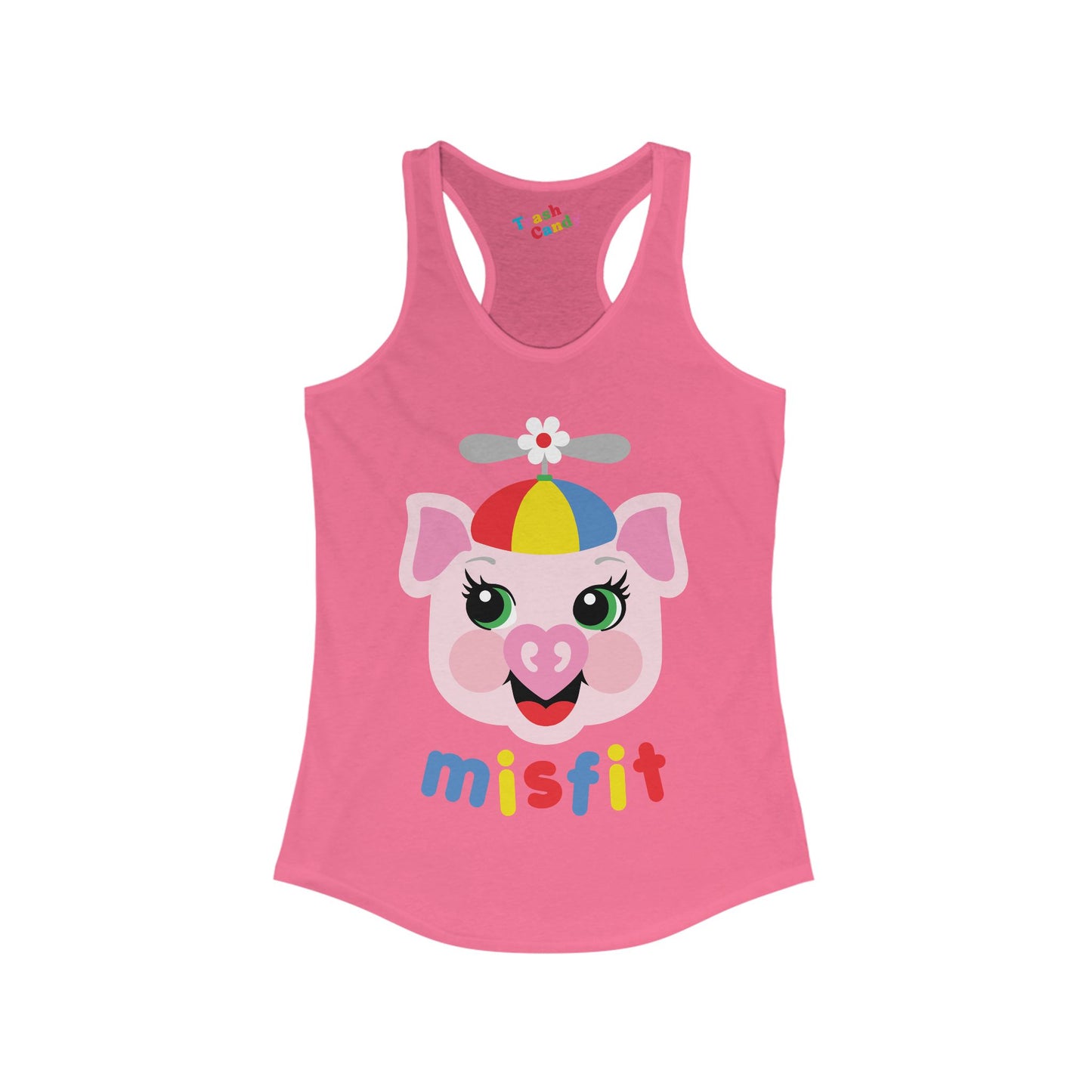 Misfit Piggy Women's Racerback Tank