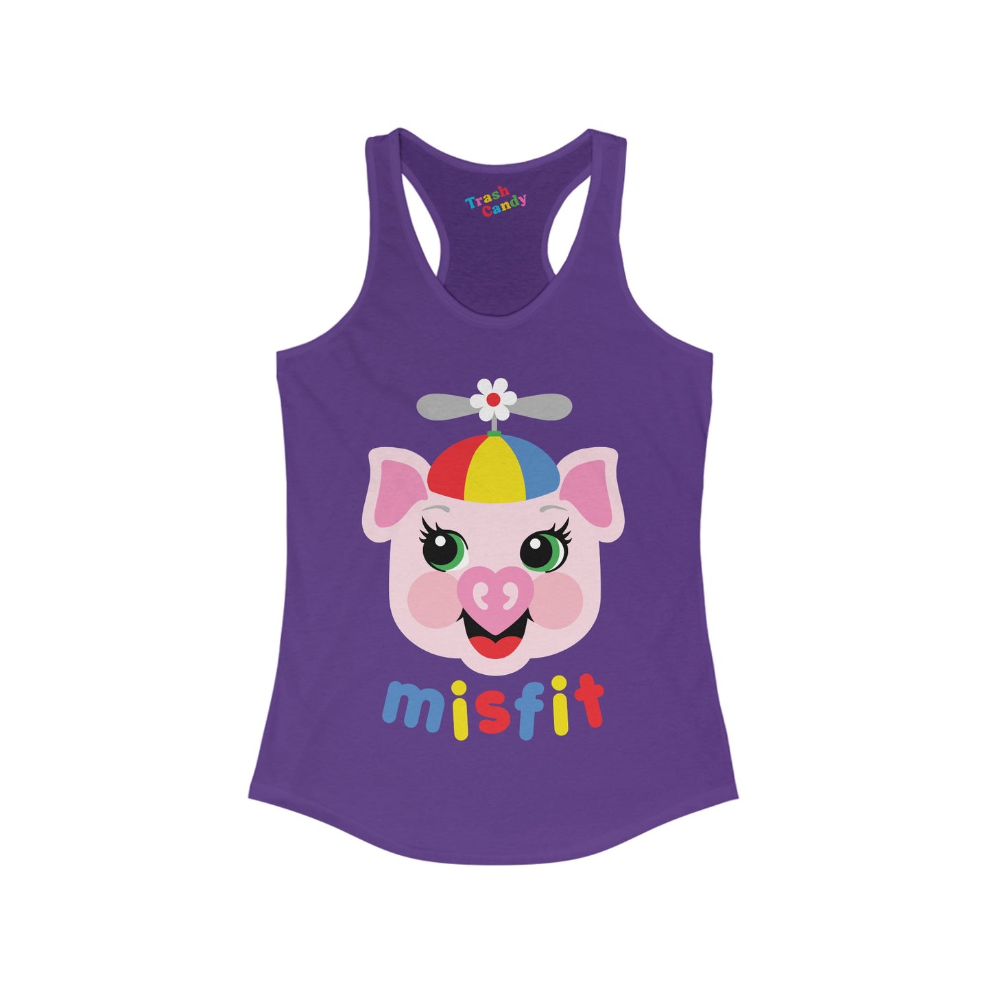 Misfit Piggy Women's Racerback Tank