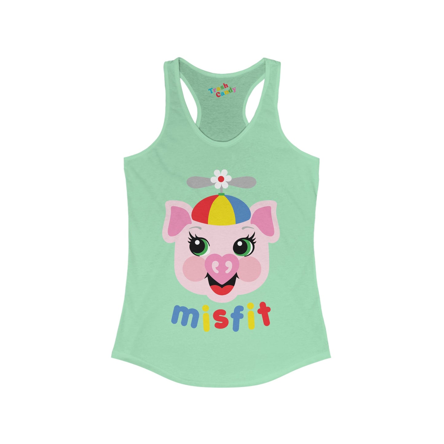 Misfit Piggy Women's Racerback Tank
