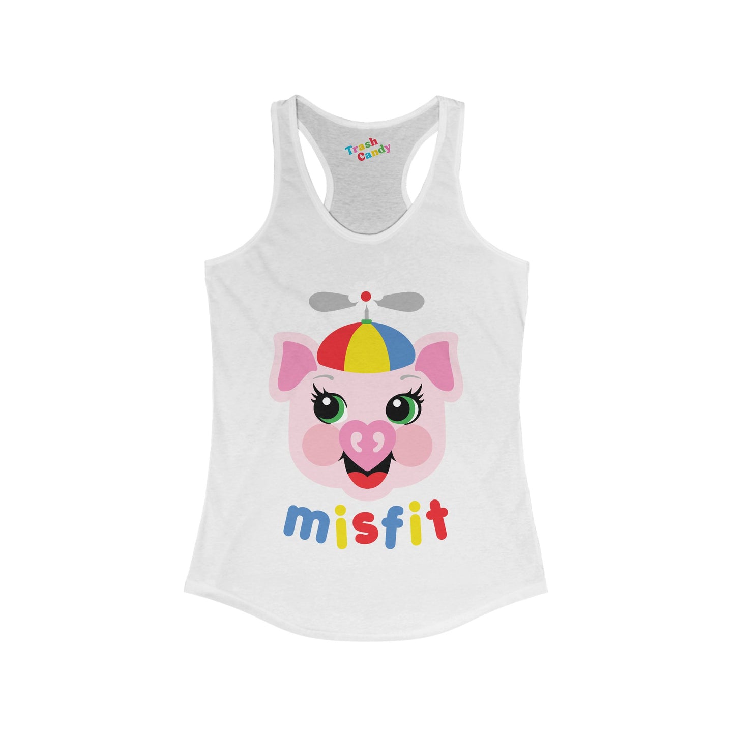Misfit Piggy Women's Racerback Tank