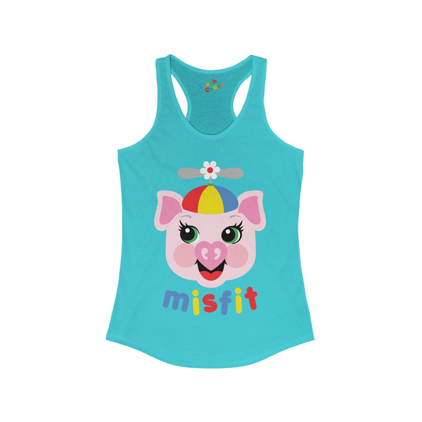 Misfit Piggy Women's Racerback Tank