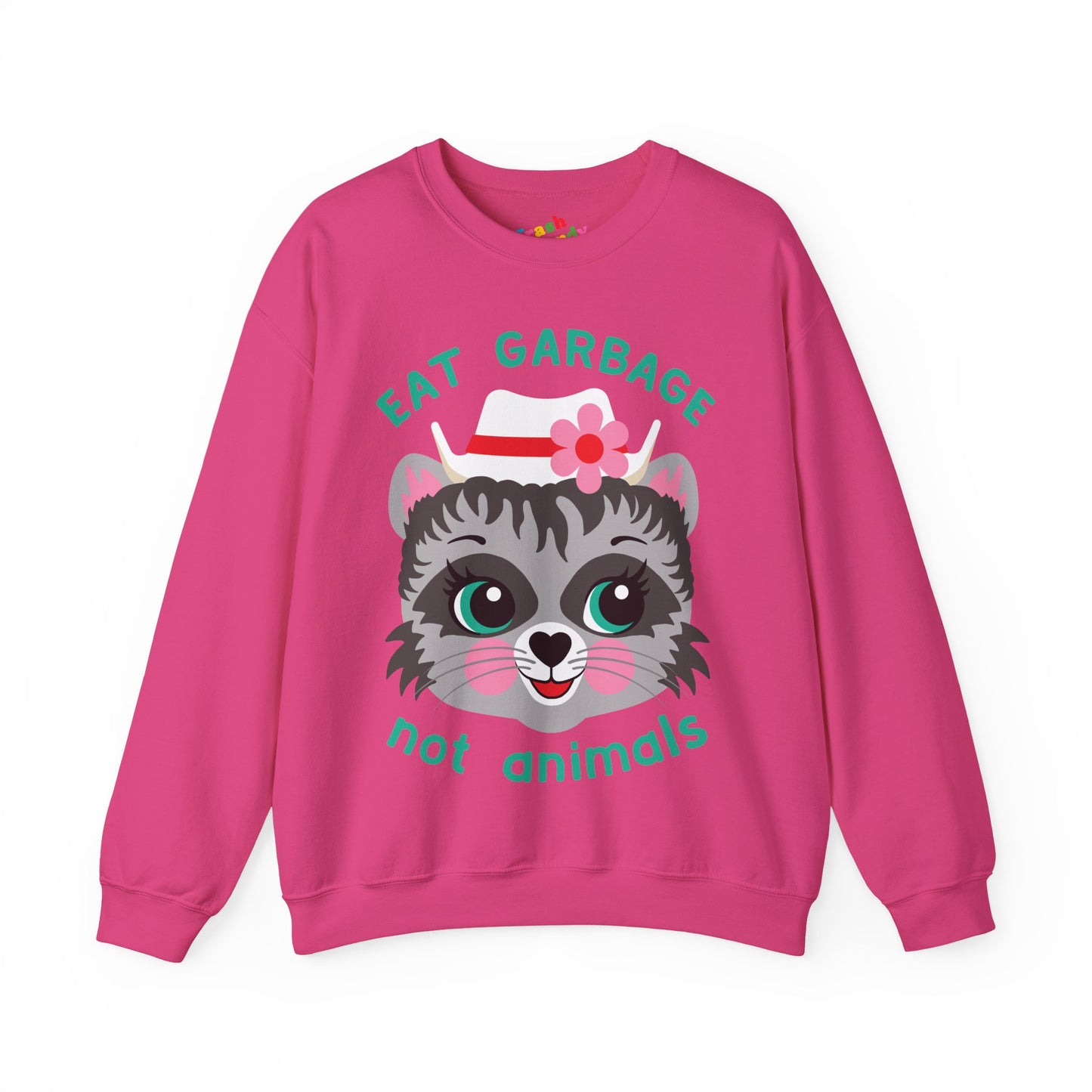 Eat Garbage Not Animals Cute Raccoon Sweatshirt