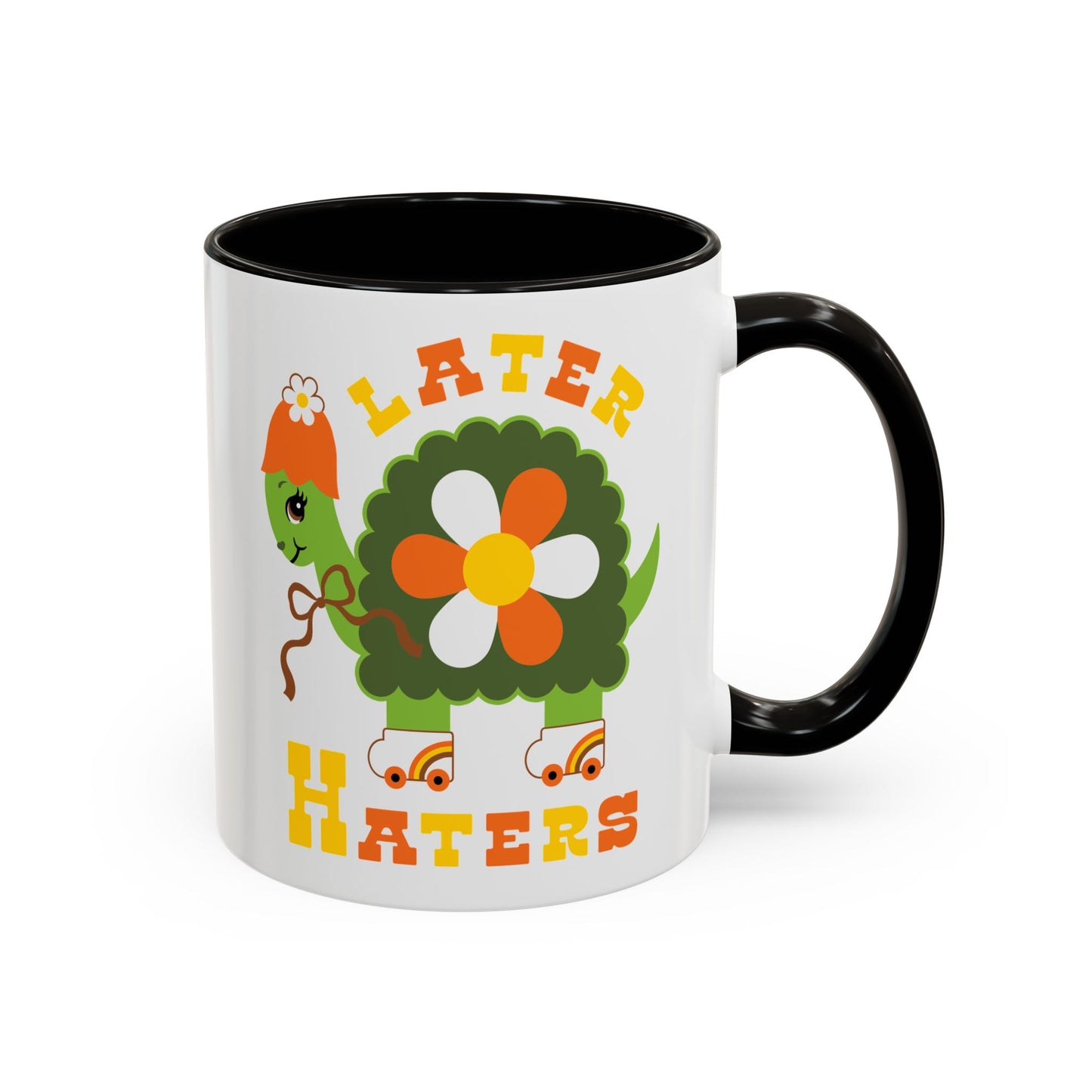 Retro Turtle Later Haters Mug