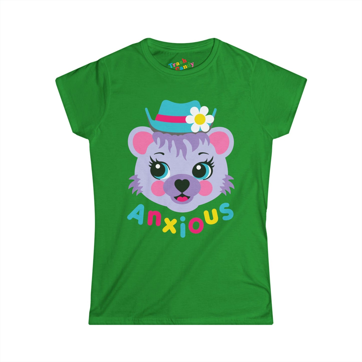 Cute Bear Anxious Women's T-shirt