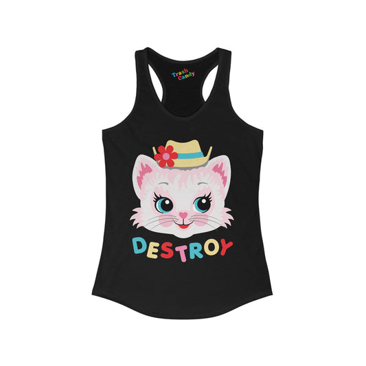Destroy Kitty Women's Racerback Tank