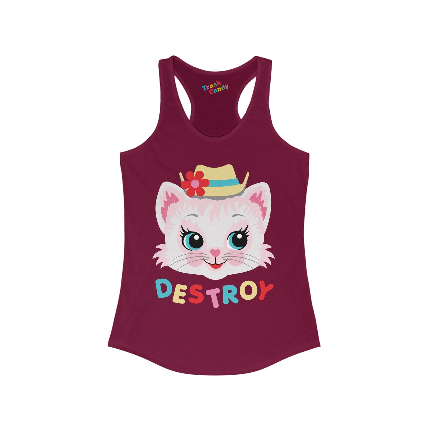 Destroy Kitty Women's Racerback Tank