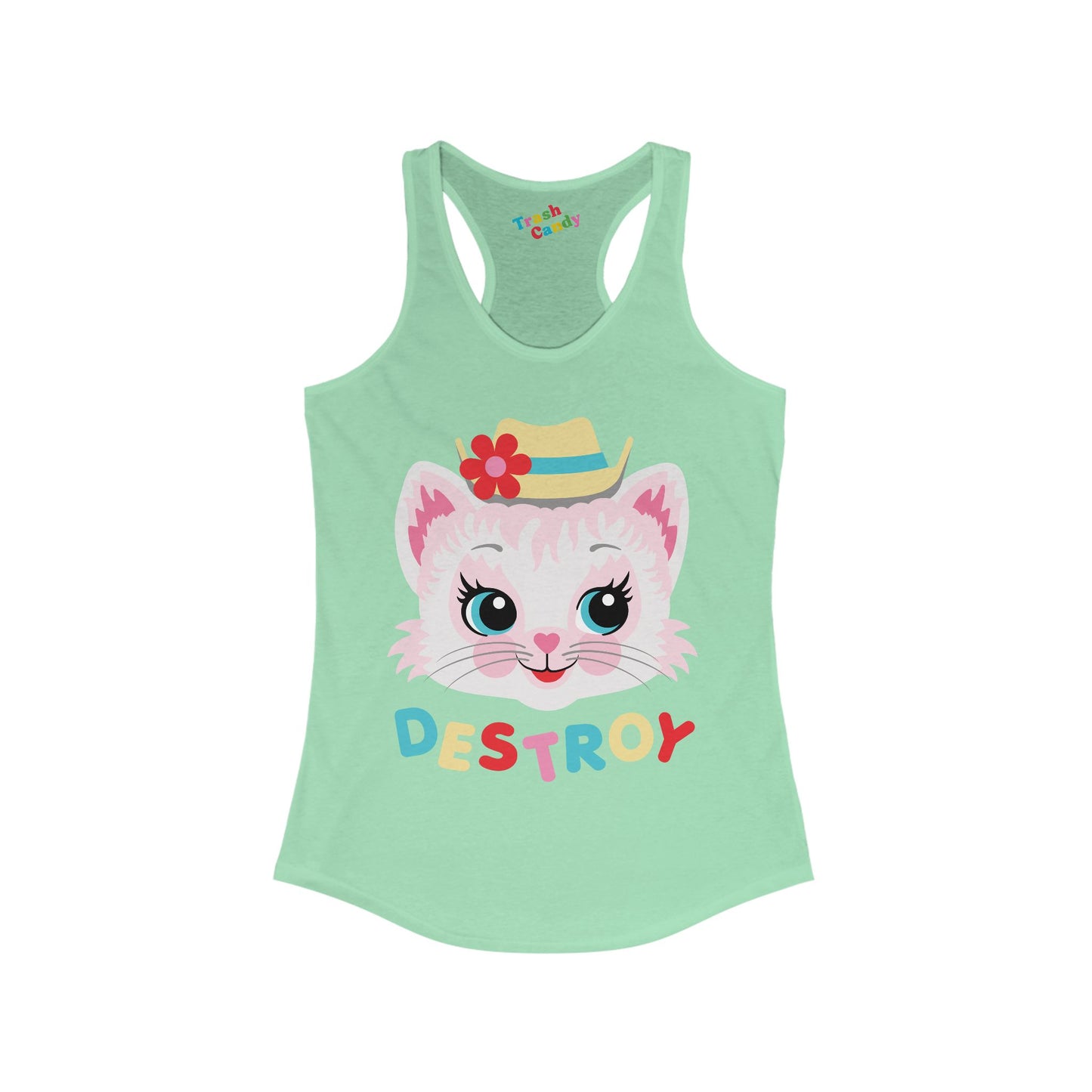 Destroy Kitty Women's Racerback Tank