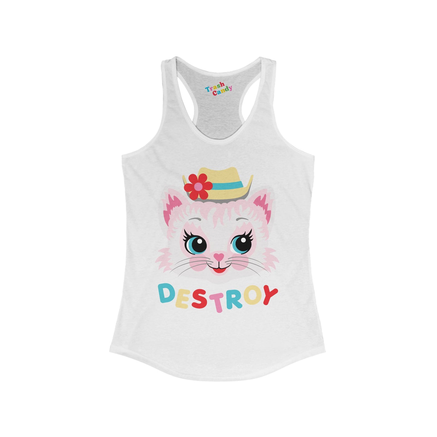 Destroy Kitty Women's Racerback Tank
