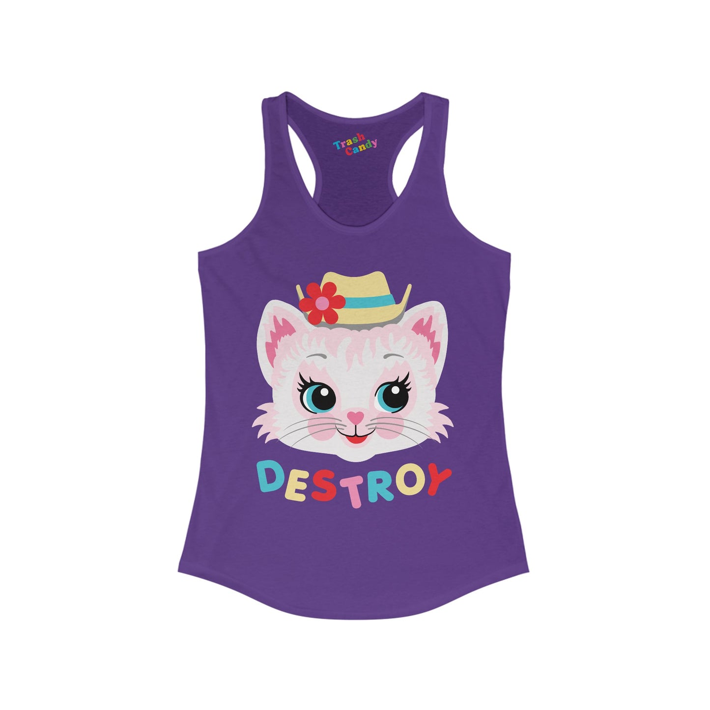 Destroy Kitty Women's Racerback Tank