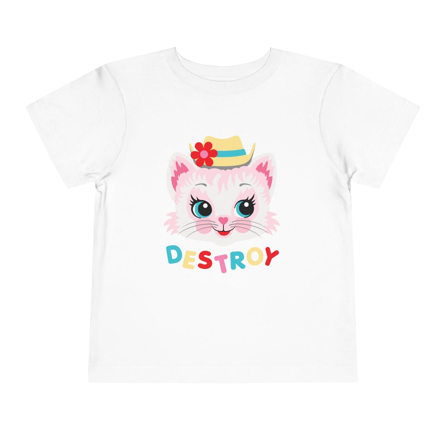 Cute Kitty Destroy Toddler T-Shirt