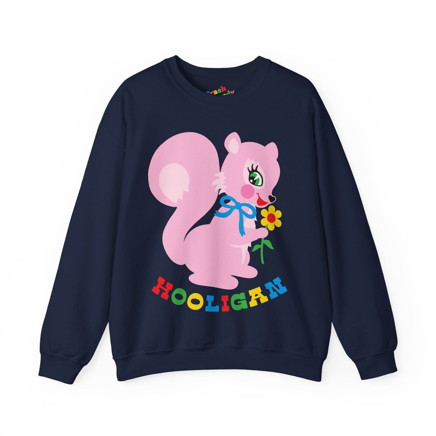 Cute Pink Squirrel Hooligan Sweatshirt