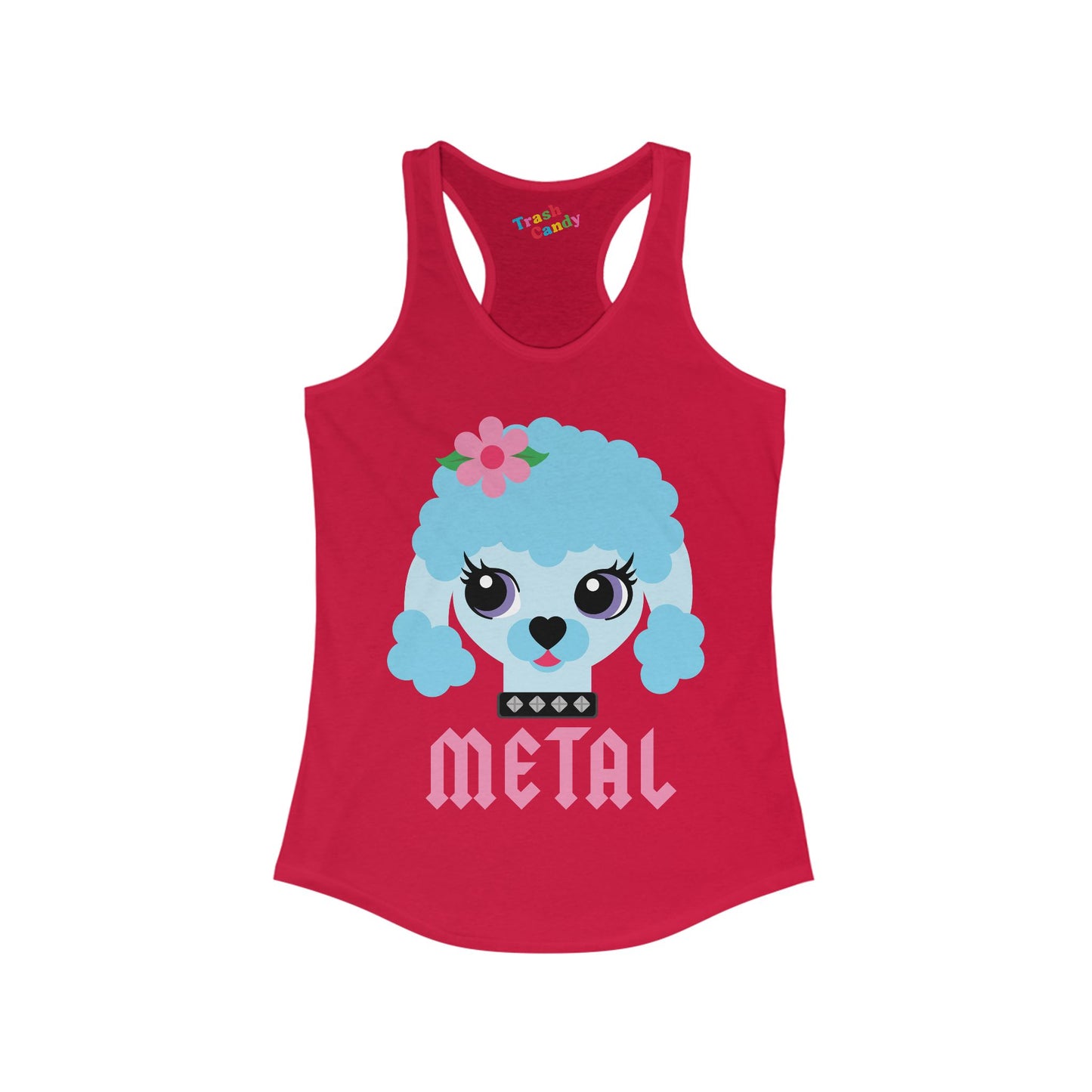 Metal Poodle Women's Racerback Tank