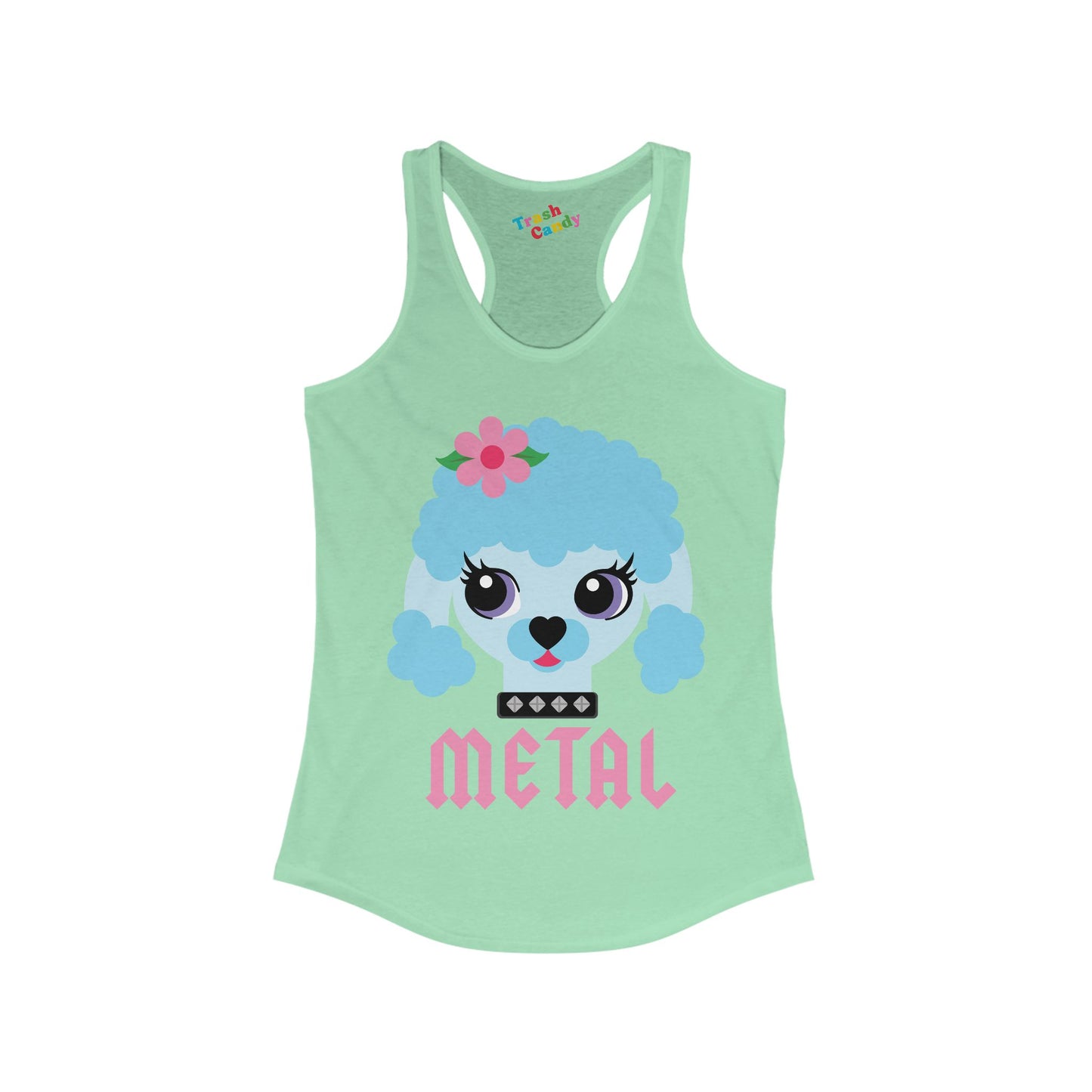 Metal Poodle Women's Racerback Tank