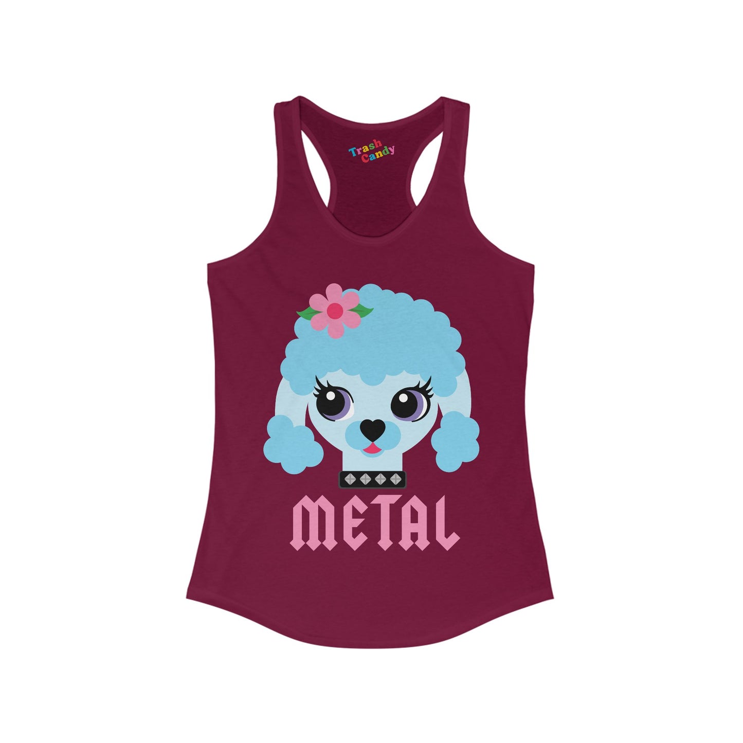 Metal Poodle Women's Racerback Tank