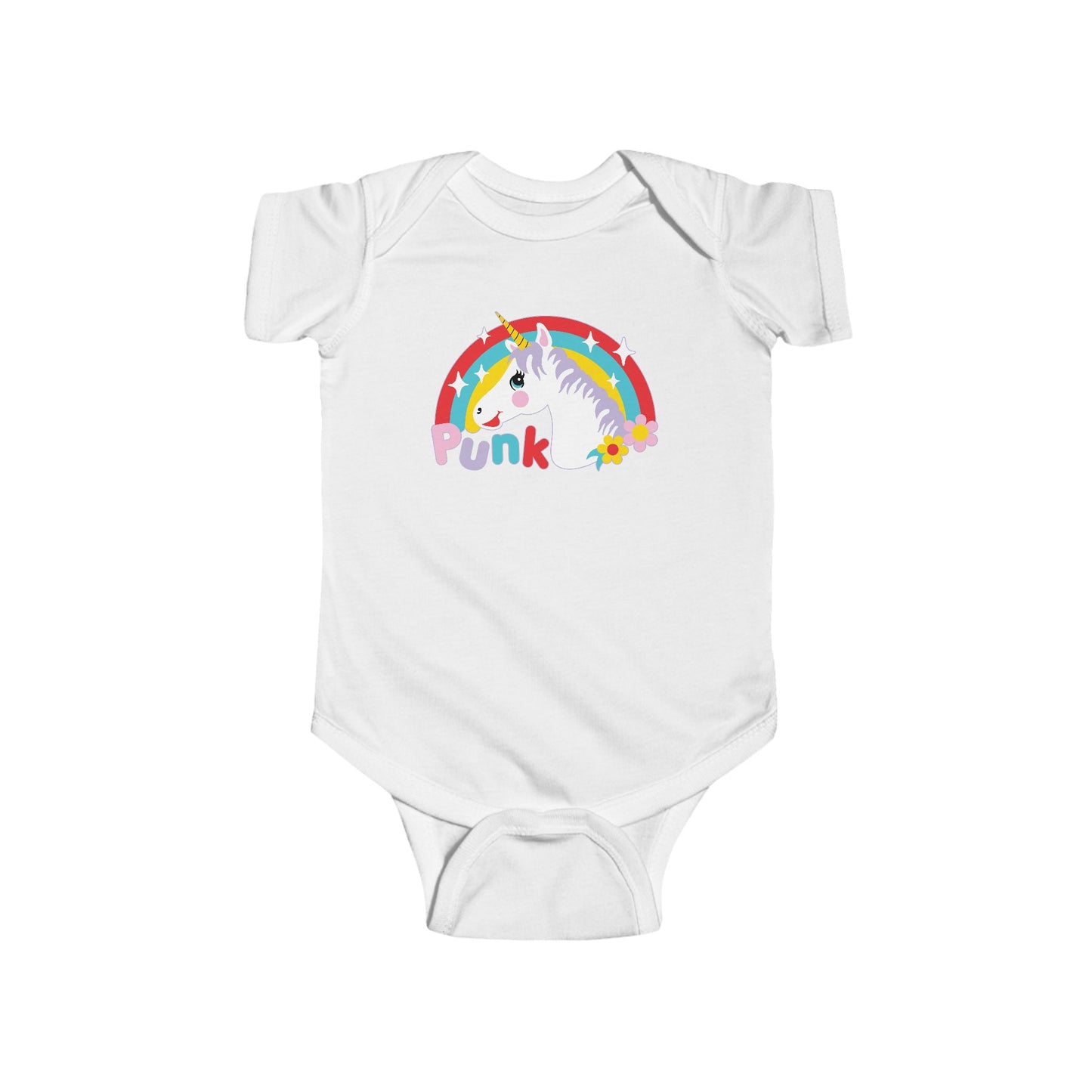 Punk Unicorn Baby Bodysuit