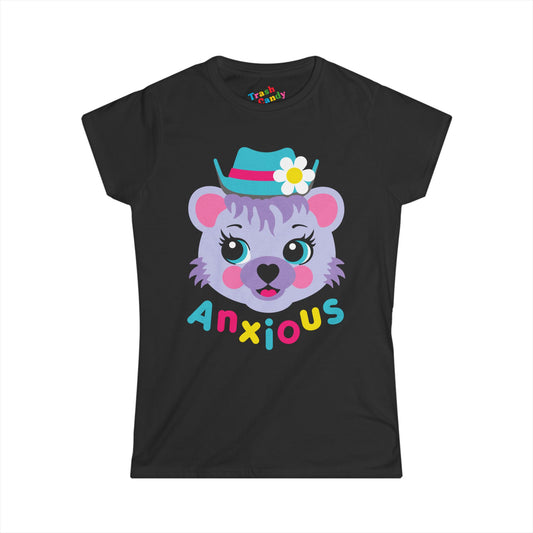 Cute Bear Anxious Women's T-shirt