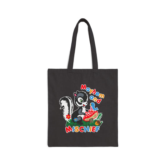 Cute Skunk Mayhem & Mischief Tote Bag