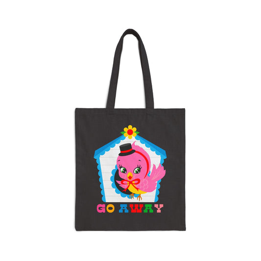 Go Away Cute Bird Tote Bag
