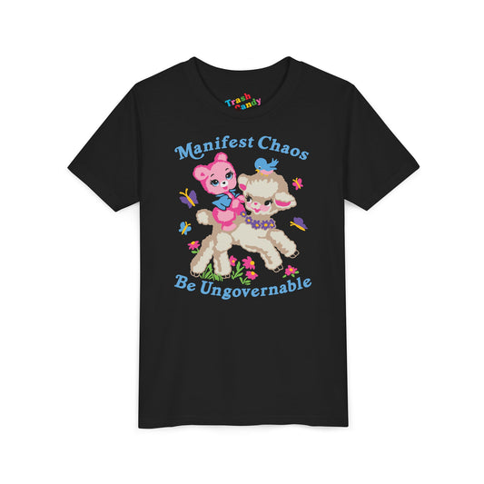 Manifest Chaos Be Ungovernable Kids T-Shirt