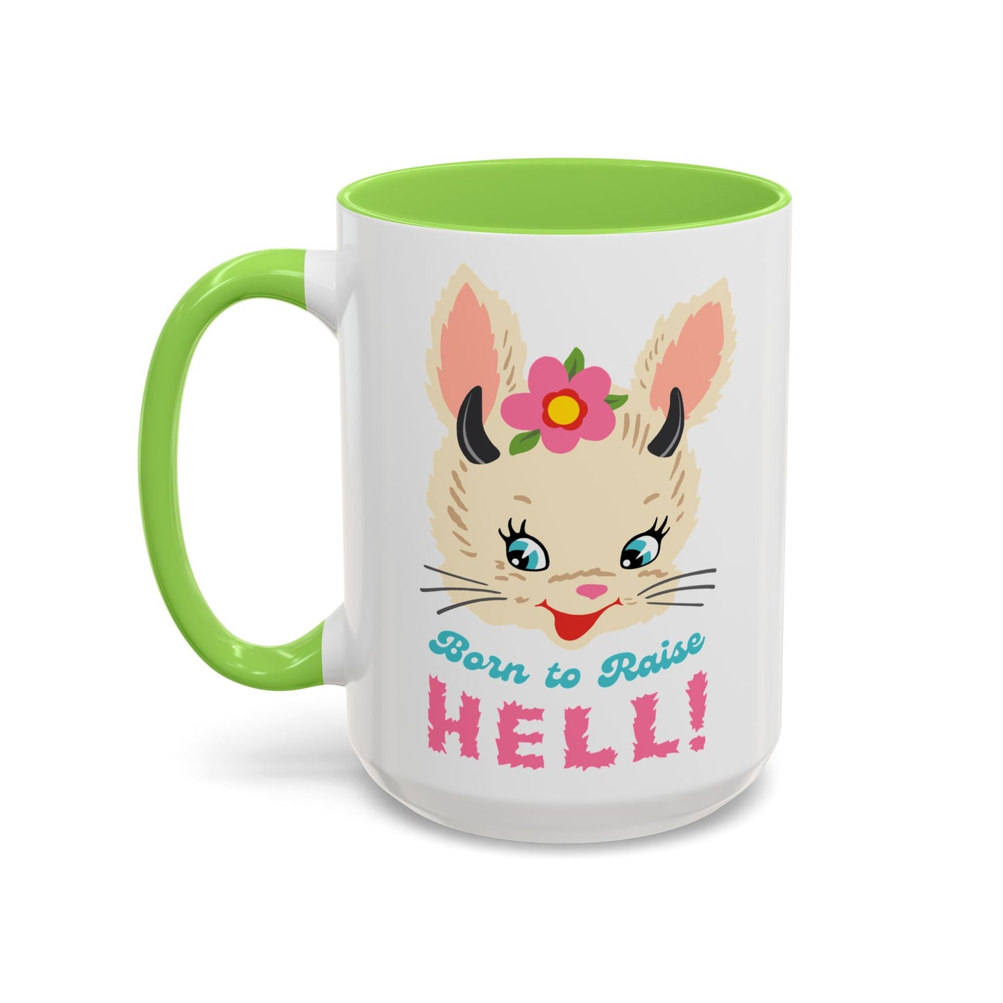 Born to Raise Hell Cute Bunny Havoc Mug