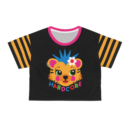 Hardcore Punk Tiger Cropped Tee