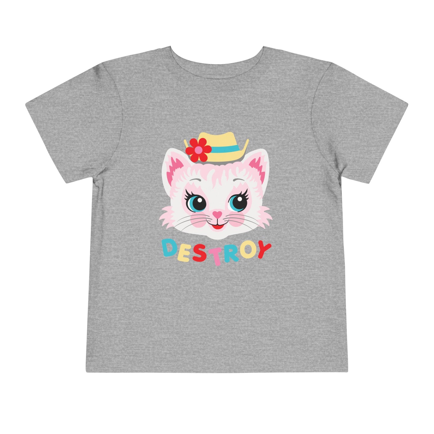 Cute Kitty Destroy Toddler T-Shirt