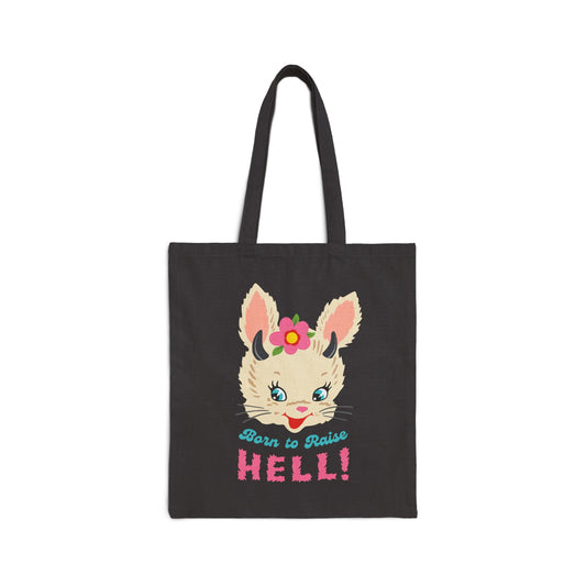 Born to Raise Hell Cute Bunny Tote Bag
