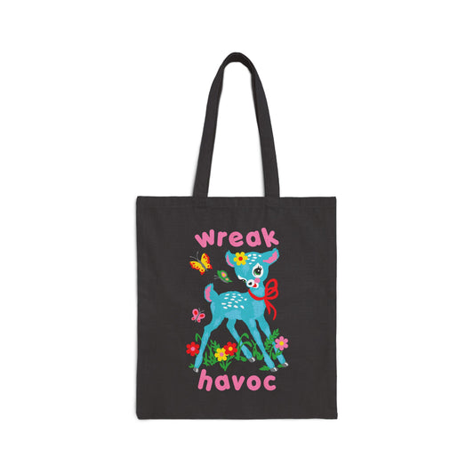 Cute Deer Wreak Havoc Tote Bag