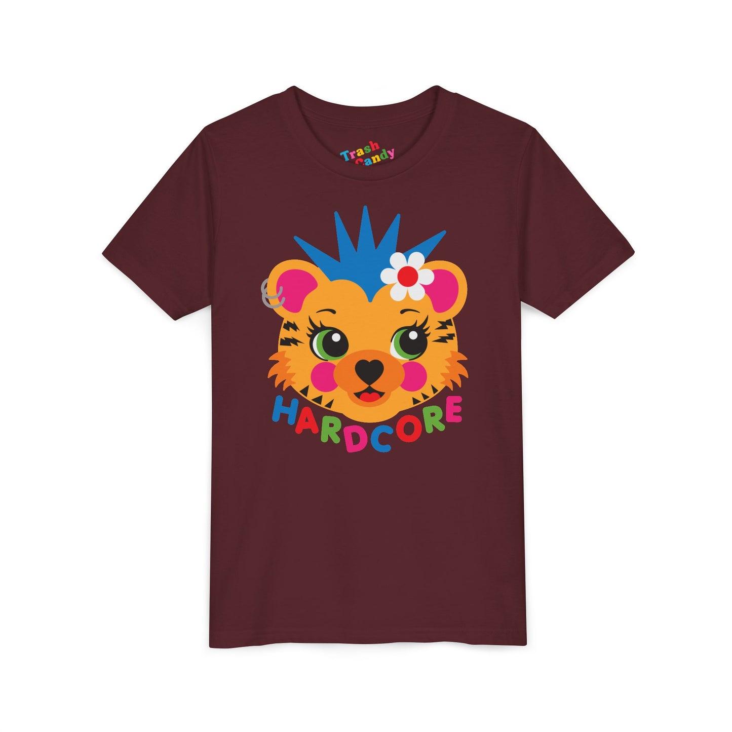 Hardcore Punk Tiger Kids T-Shirt