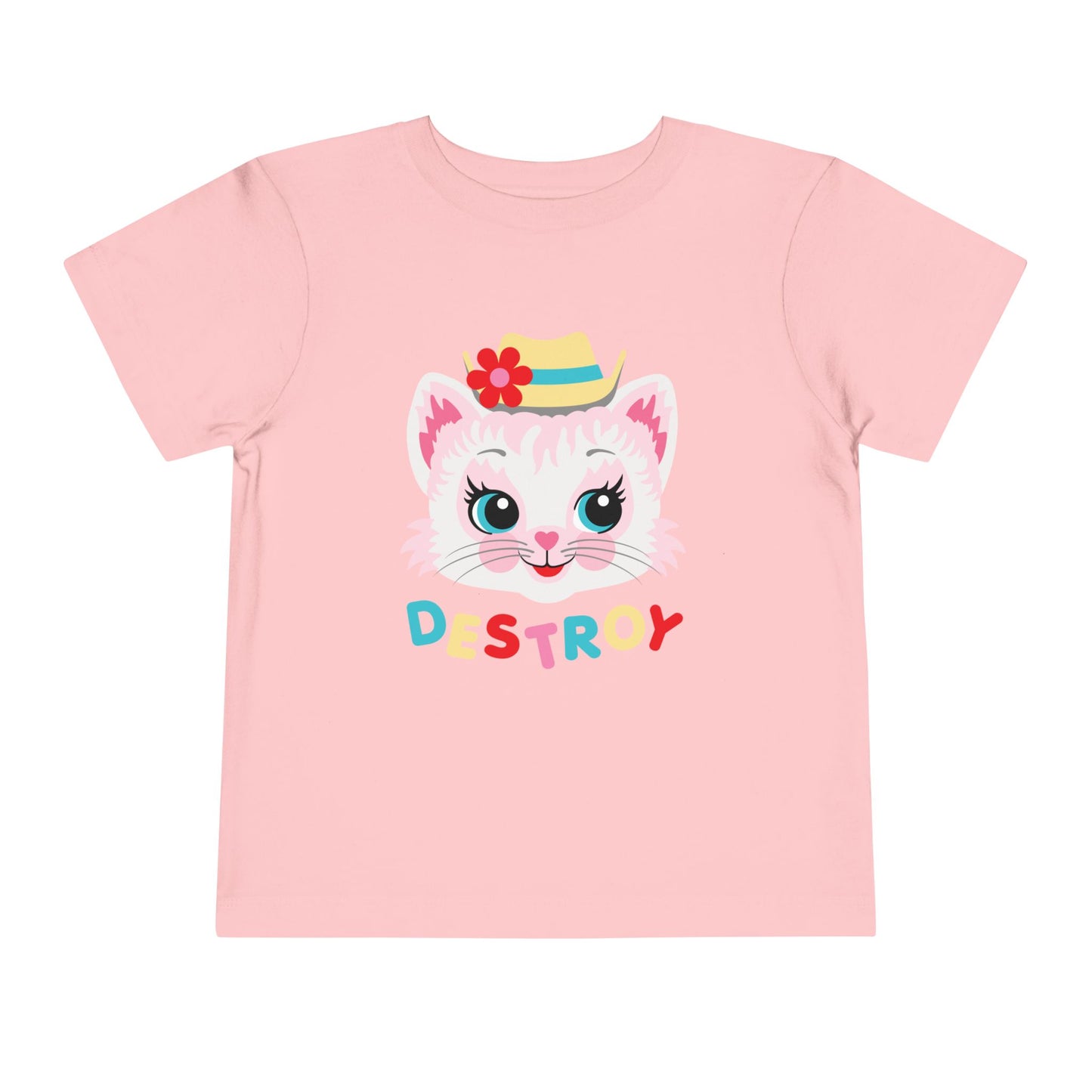Cute Kitty Destroy Toddler T-Shirt