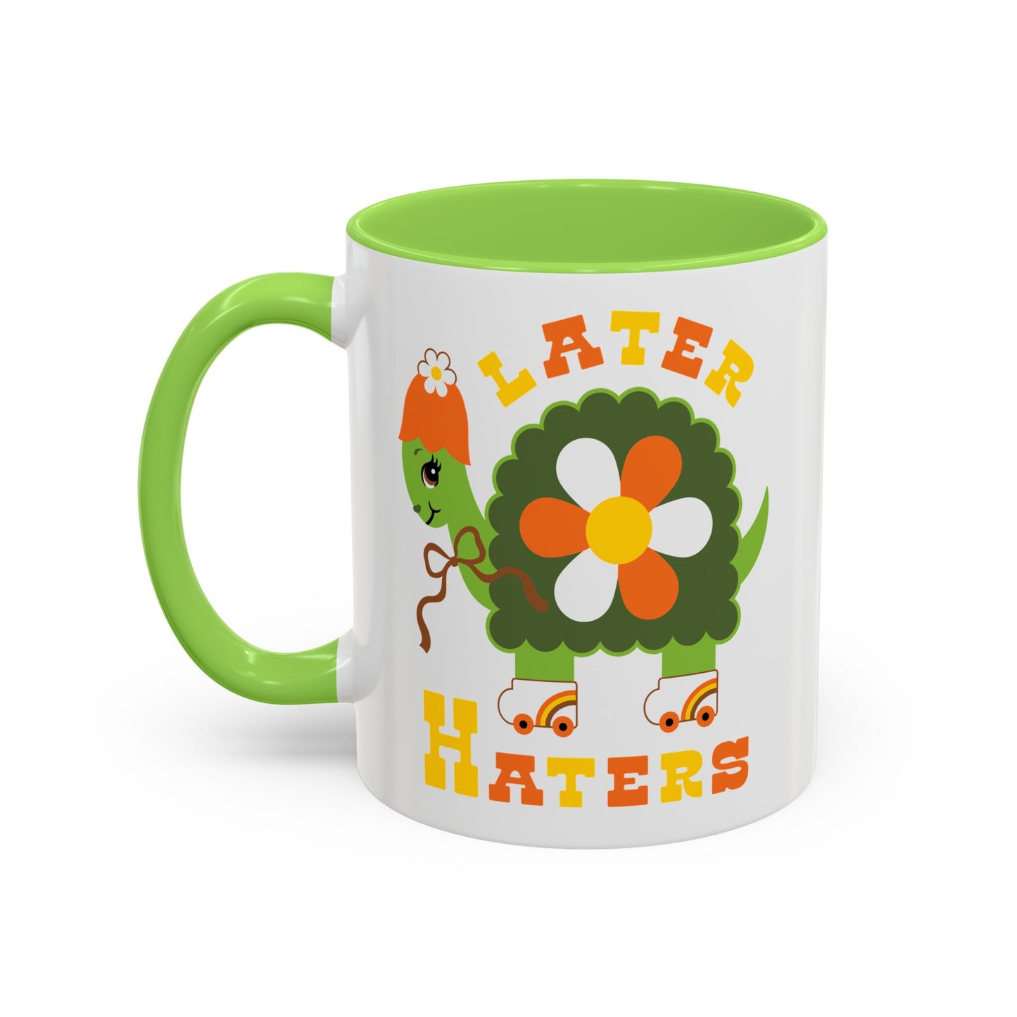 Retro Turtle Later Haters Mug