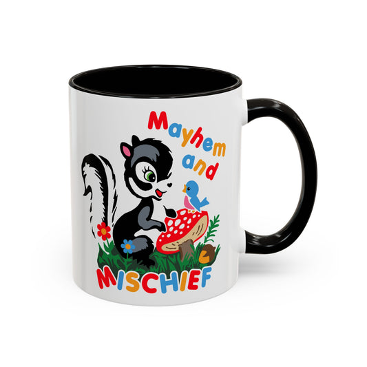 Cute Skunk Mayhem and Mischief Mug