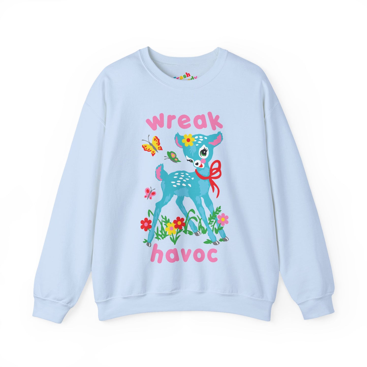Wreak Havoc Retro Deer Sweatshirt