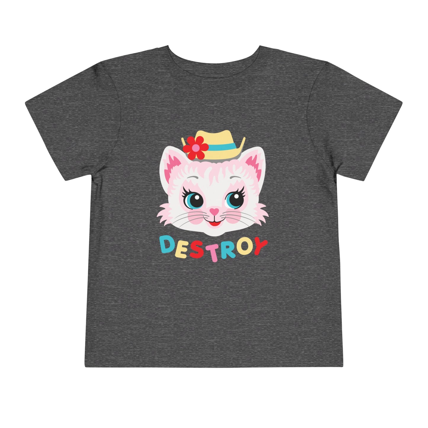 Cute Kitty Destroy Toddler T-Shirt