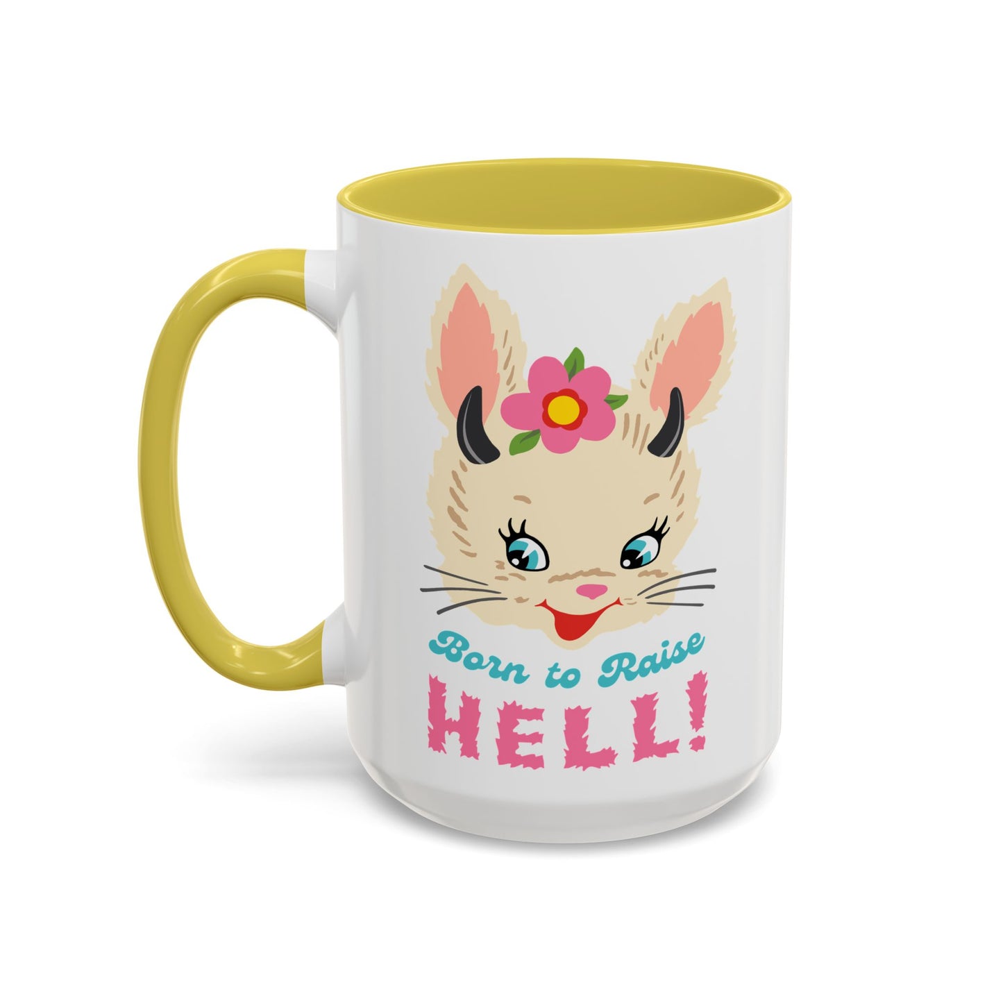 Born to Raise Hell Cute Bunny Havoc Mug