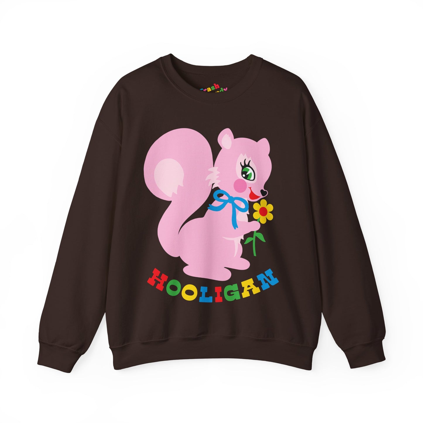 Cute Pink Squirrel Hooligan Sweatshirt