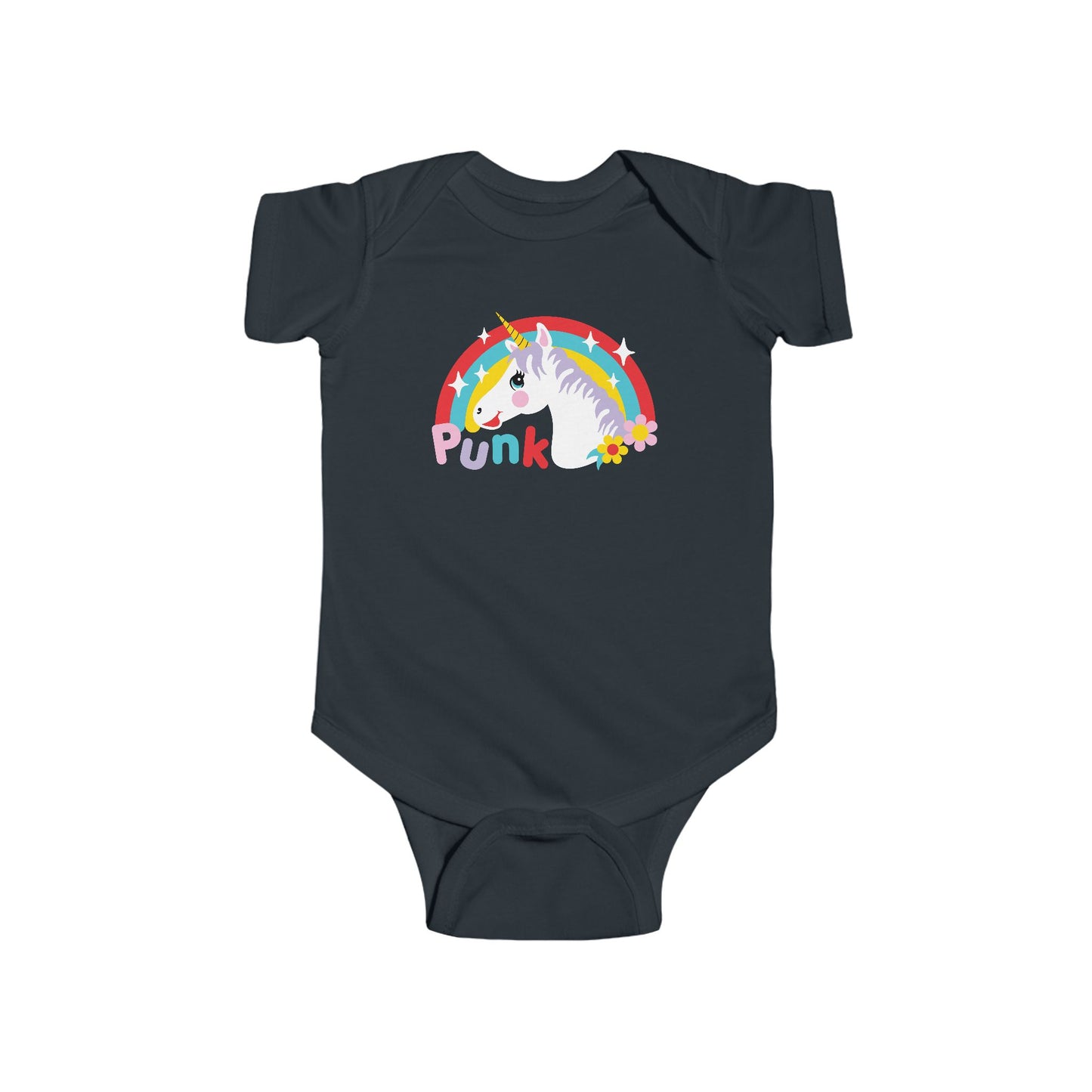 Punk Unicorn Baby Bodysuit