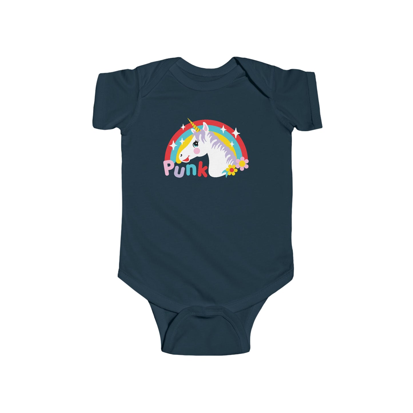 Punk Unicorn Baby Bodysuit