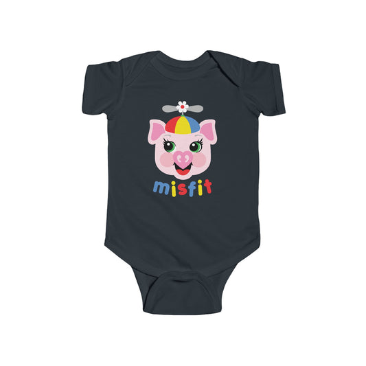 Misfit Piggy Baby Bodysuit