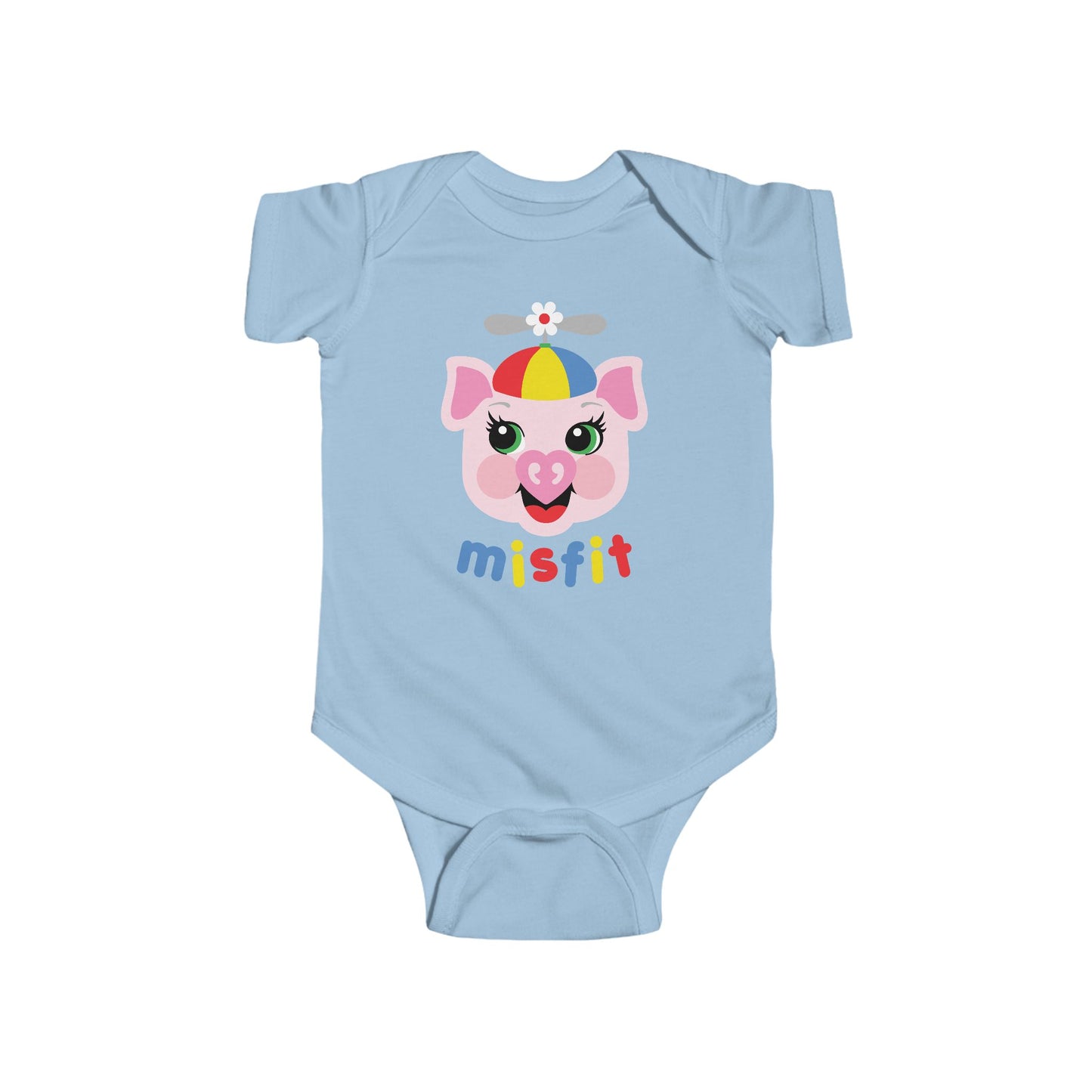 Misfit Piggy Baby Bodysuit